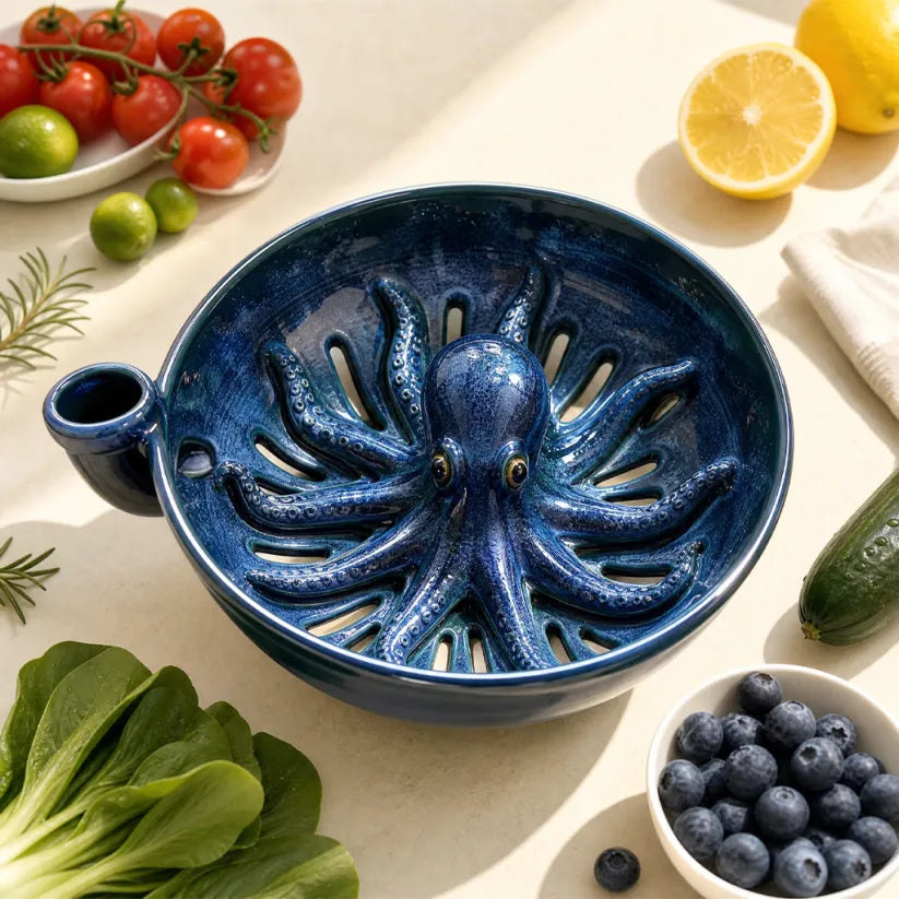 đĽ 50% OFF! đ Octopus Berry Colander â Cute Kitchen Must-Have