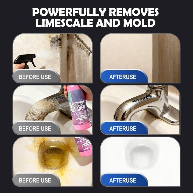 ✨✨ Bathroom Cleaner: Sparkle in Seconds, No Harsh Fume