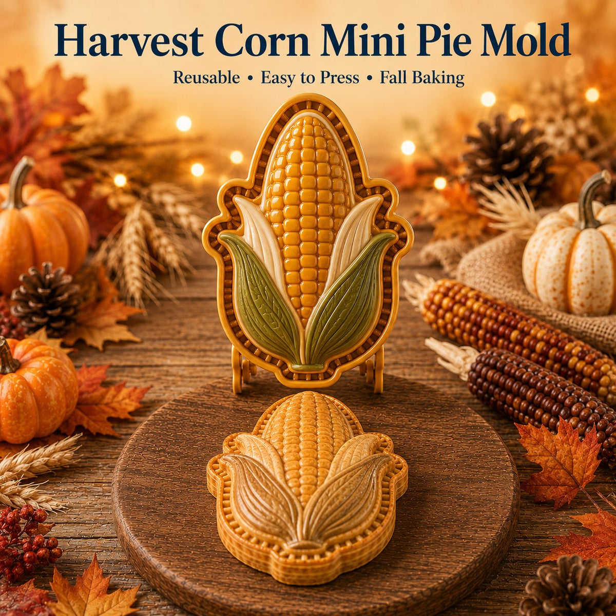 π 8-Design Fall Mini Pie Mold Collection | Reusable Embossed Molds for Shaping Detailed Owl, Fox, Turkey, Pumpkin, Acorn & More π₯§β¨