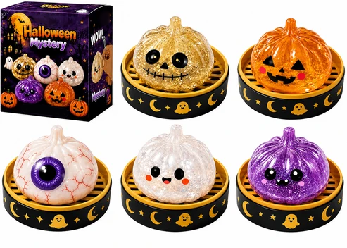 π₯ 50% OFF TODAY π Halloween Steamed Bun Squishy Mystery Box Toy