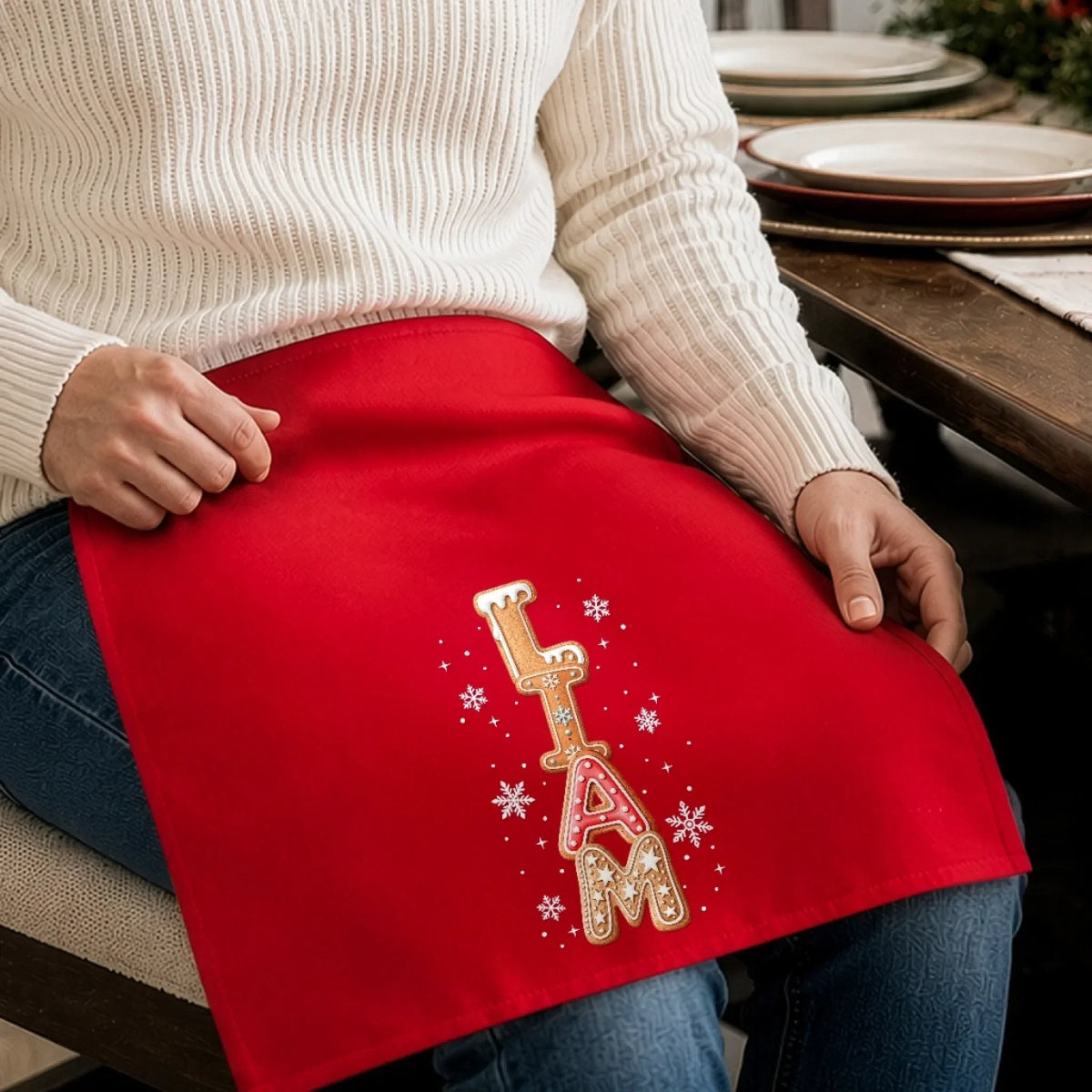 Custom Cotton Napkin - Personalized Christmas Birthday Gifts For Mom, Dad, Brother, Sister - Let The Holiday Magic Begin