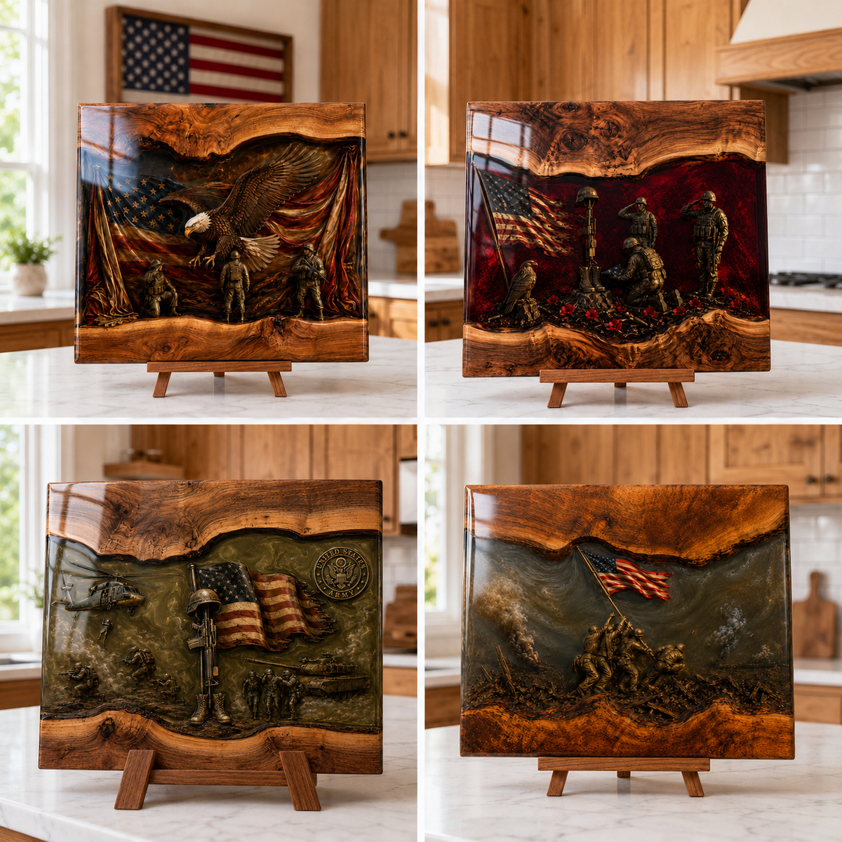 🎖️🎖️🎖️Handcrafted Veteran Memorial Display Boards(Ryan Handmade®) - Only 11 Left (Copy)