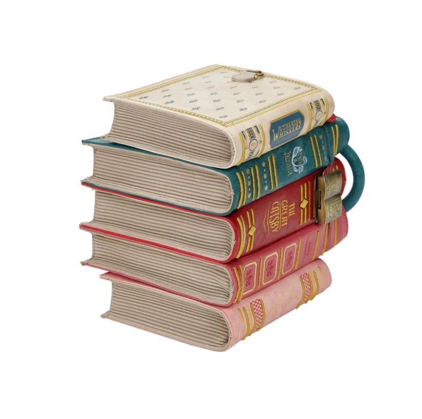 The Literary Stack Handbag β Vintage Crossbody & Top Handle Bag