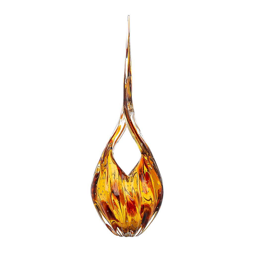 Eight Murano Crystal Sculpture – Leopard — Murano Glass Decor (view 2)
