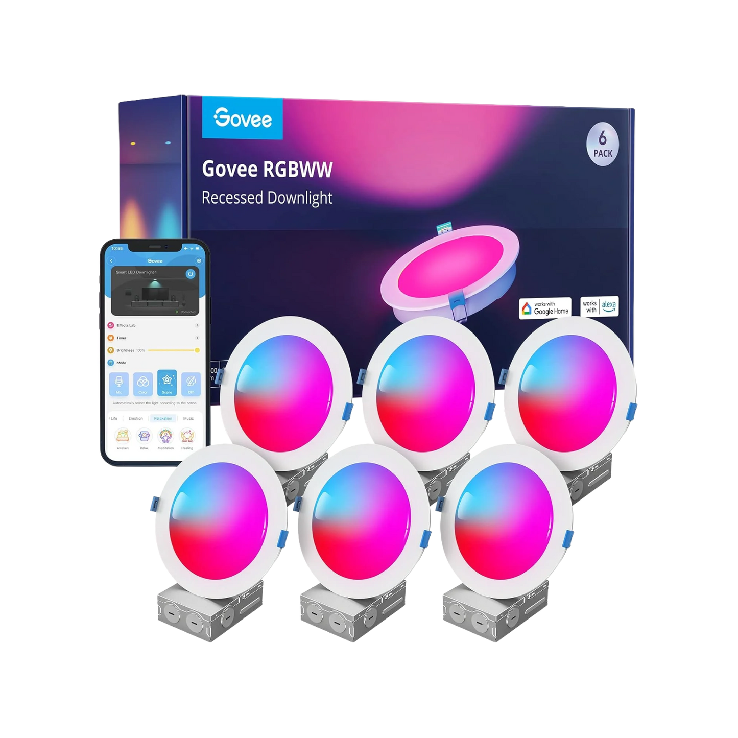 【Business Only】Govee 6-Inch Smart RGBWW Recessed Lights