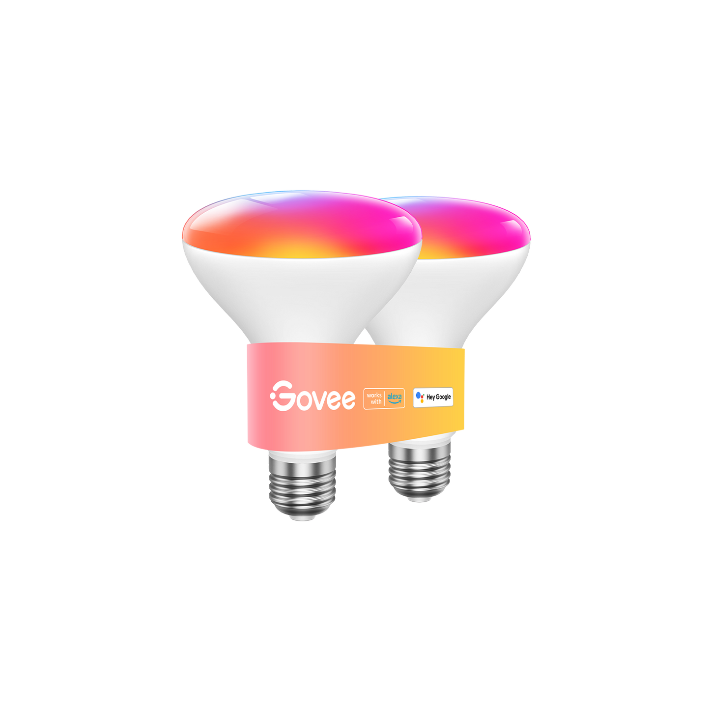 Refurbished Govee RGBWW Smart BR30 LED Light Bulbs