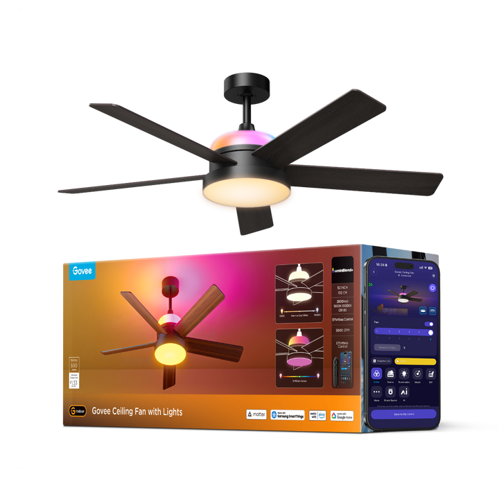 Govee 52 Inch Ceiling Fan with Lights