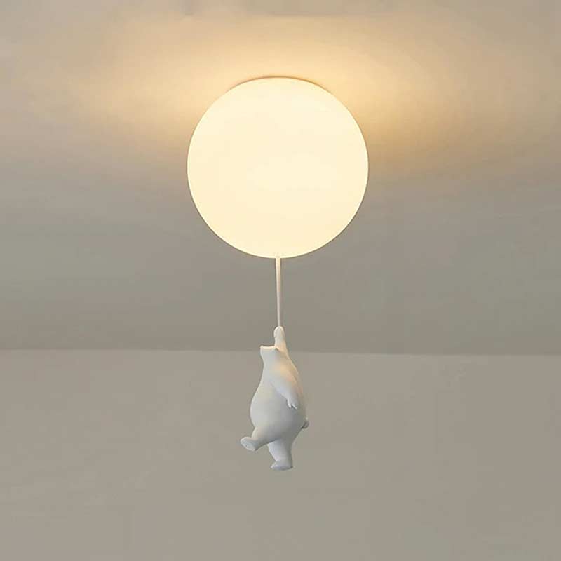 Teddy Bear Moon Ceiling Chandelier