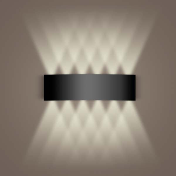 Aluminum Black Wall Sconce