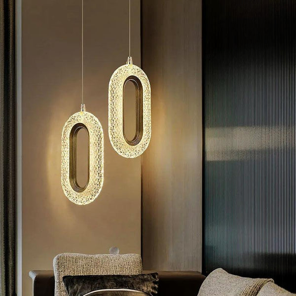 Crystal Elipse Pendant Light — Pendant Light (view 2)