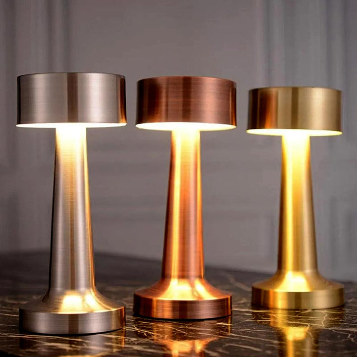 Cordless LED Retro Flat Table Lamp