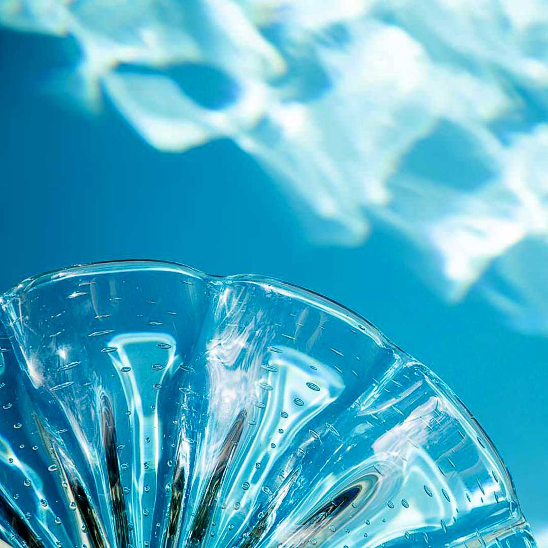 Yara Murano Glass Centerpiece – Aquamarine