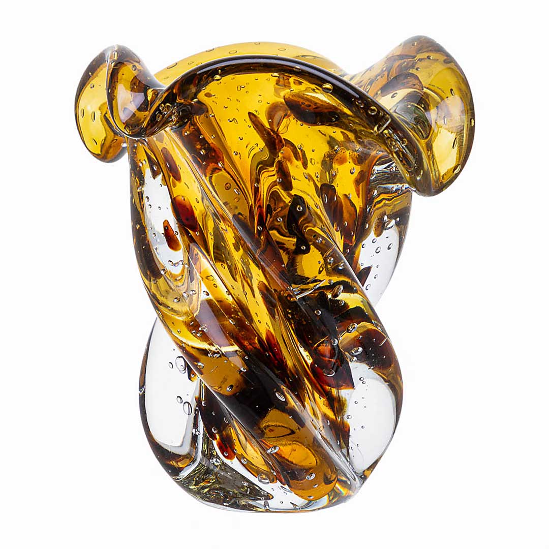 Argus Murano Glass Vase – Leopard — Murano Glass Decor (view 2)