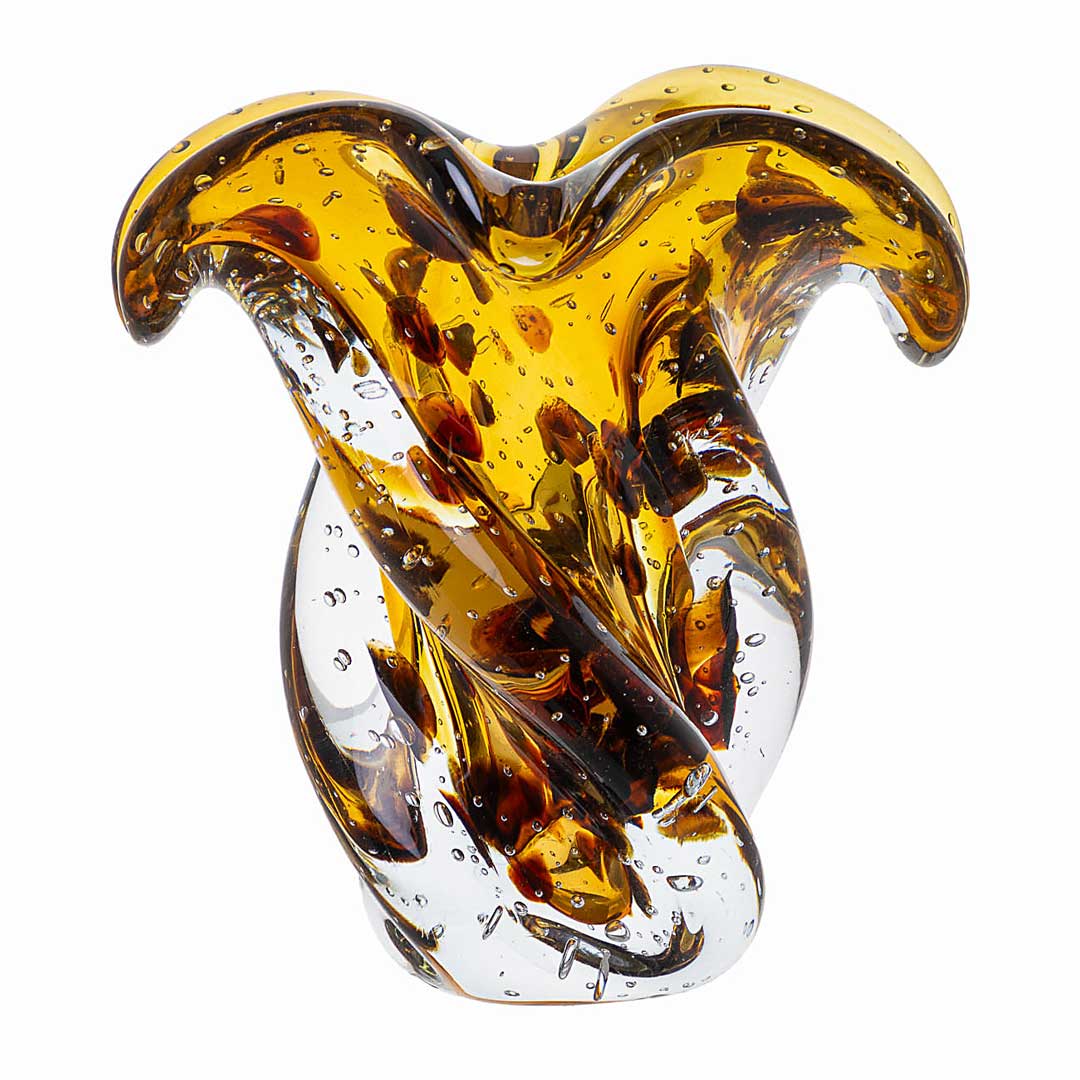 Argus Murano Glass Vase – Leopard — Murano Glass Decor