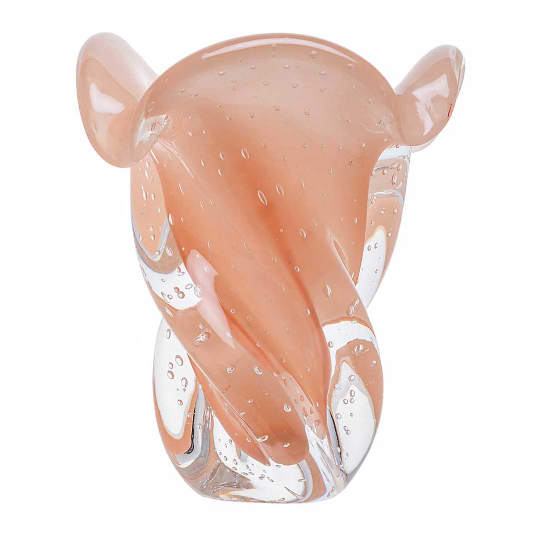 Argus Murano Glass Vase – Peach