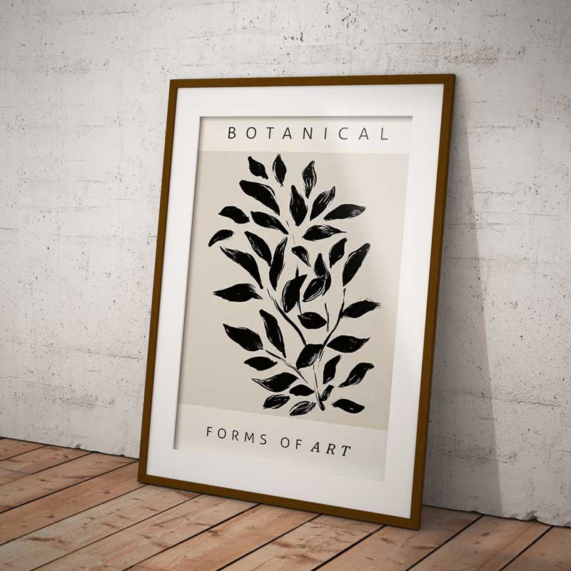Art Boho Botanical Wall Art Print — Wall Art (view 2)