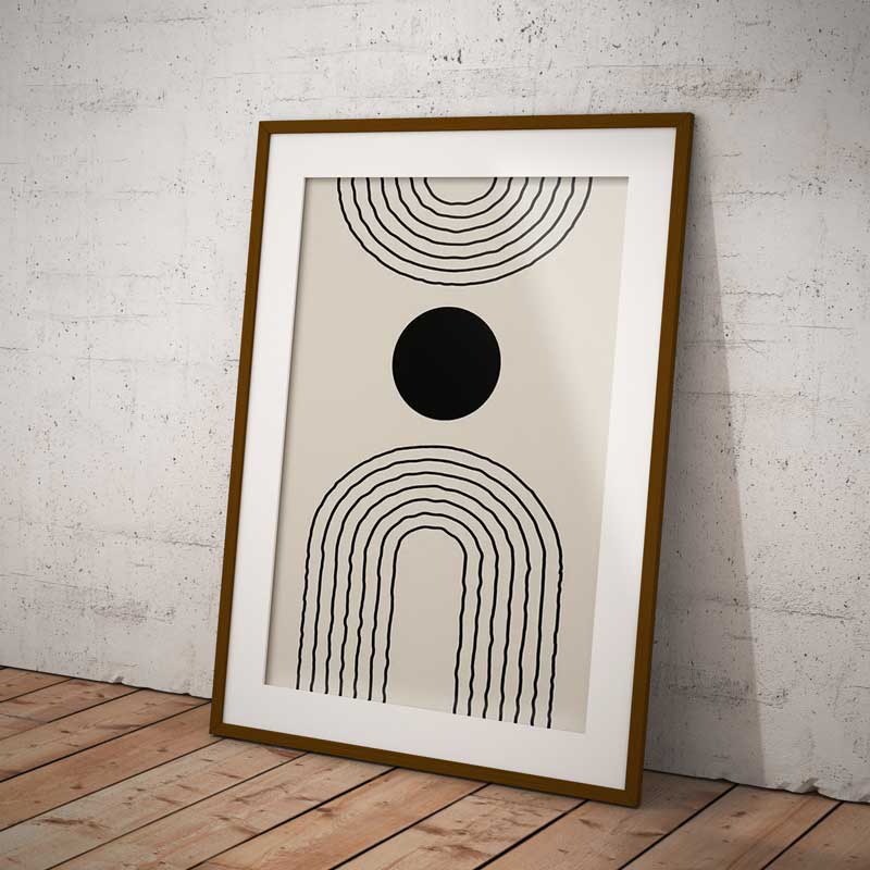 Art Boho Linhas Wall Art Print — Wall Art (view 2)