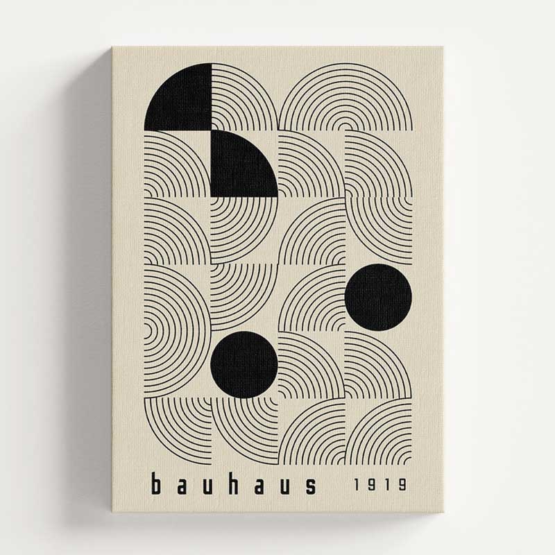 Bauhaus 1919 | Modernist Geometric Art Wall Art Print — Wall Art