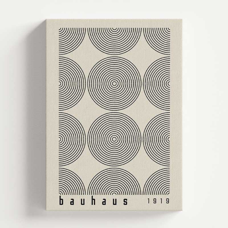Bauhaus Circles | Modernist Geometric Art Wall Art Print — Wall Art