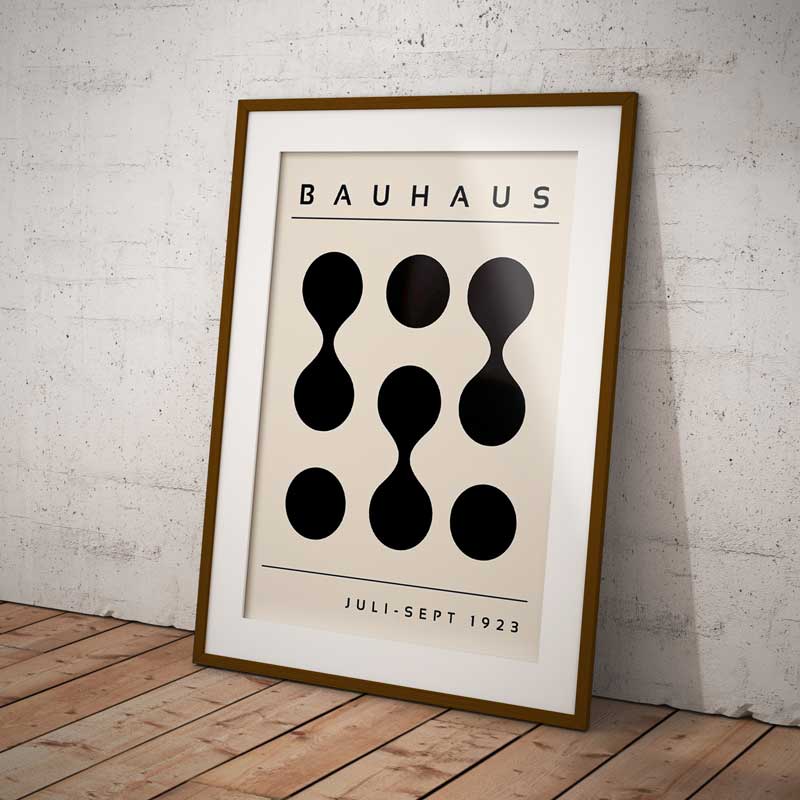 Bauhaus Design Juli-Sept 1923 Organic Wall Art Print — Wall Art (view 2)