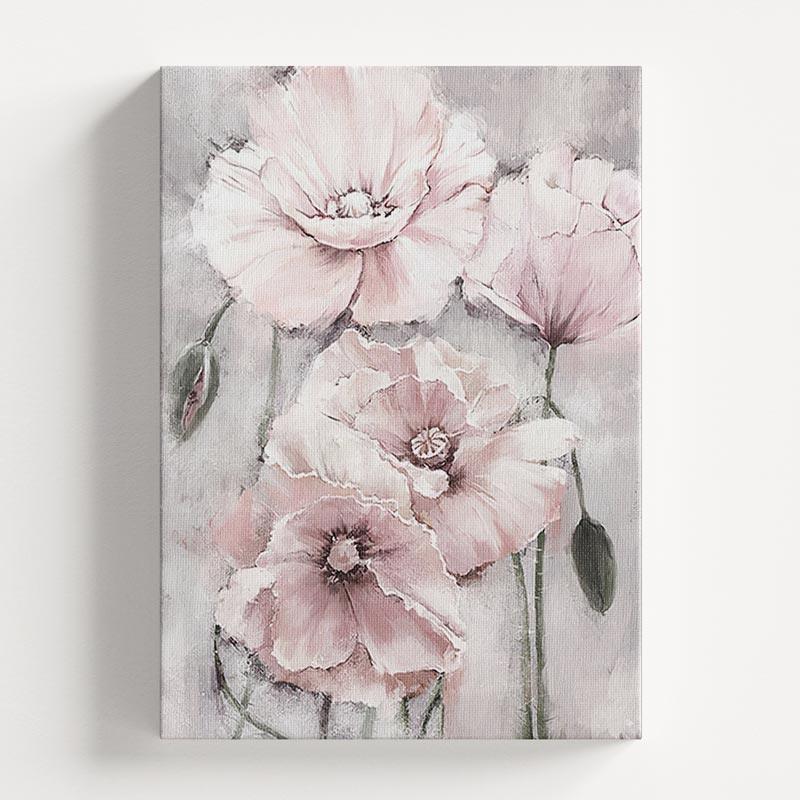 Pink Flowers C Wall Art Print — Wall Art