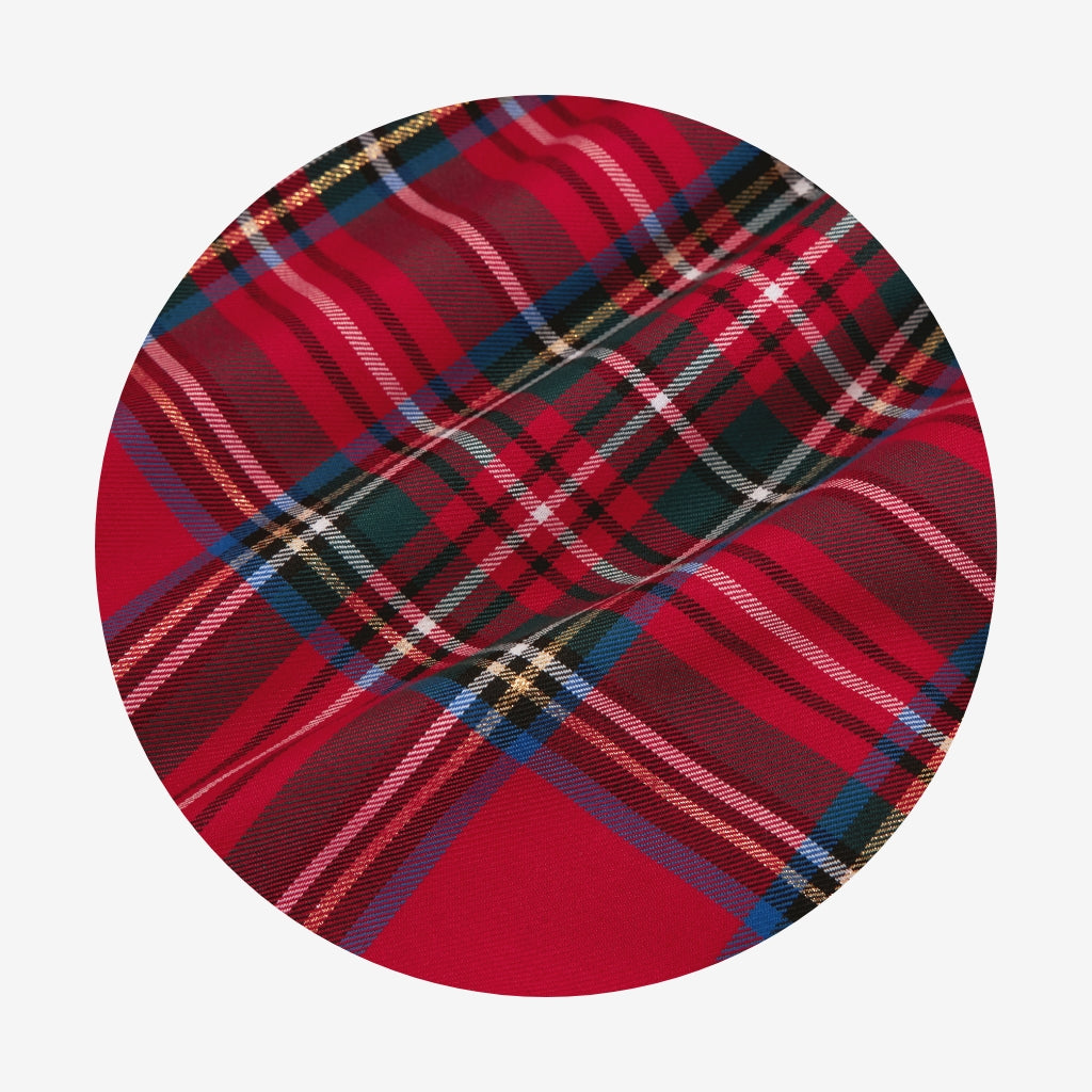 Red Tartan Plaid Women's Mini Dress