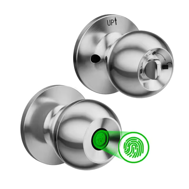 Smart Door Knob with Fingerprint Lock