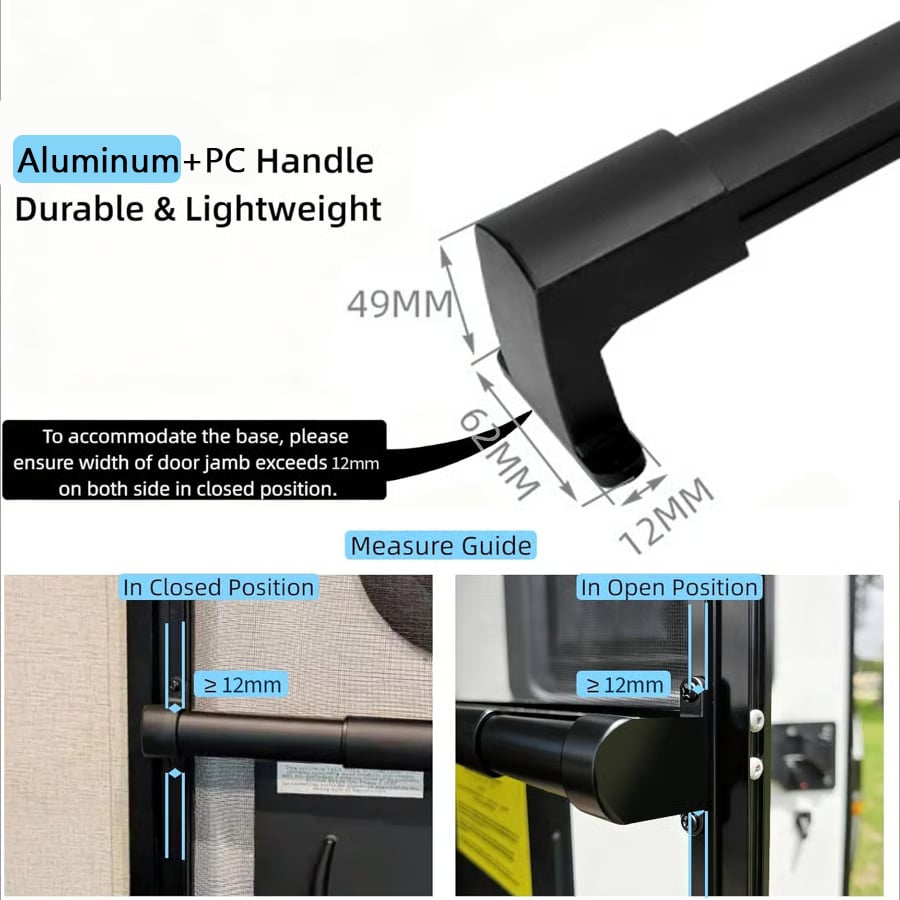 šAluminum RV Screen Door Handle Bar
