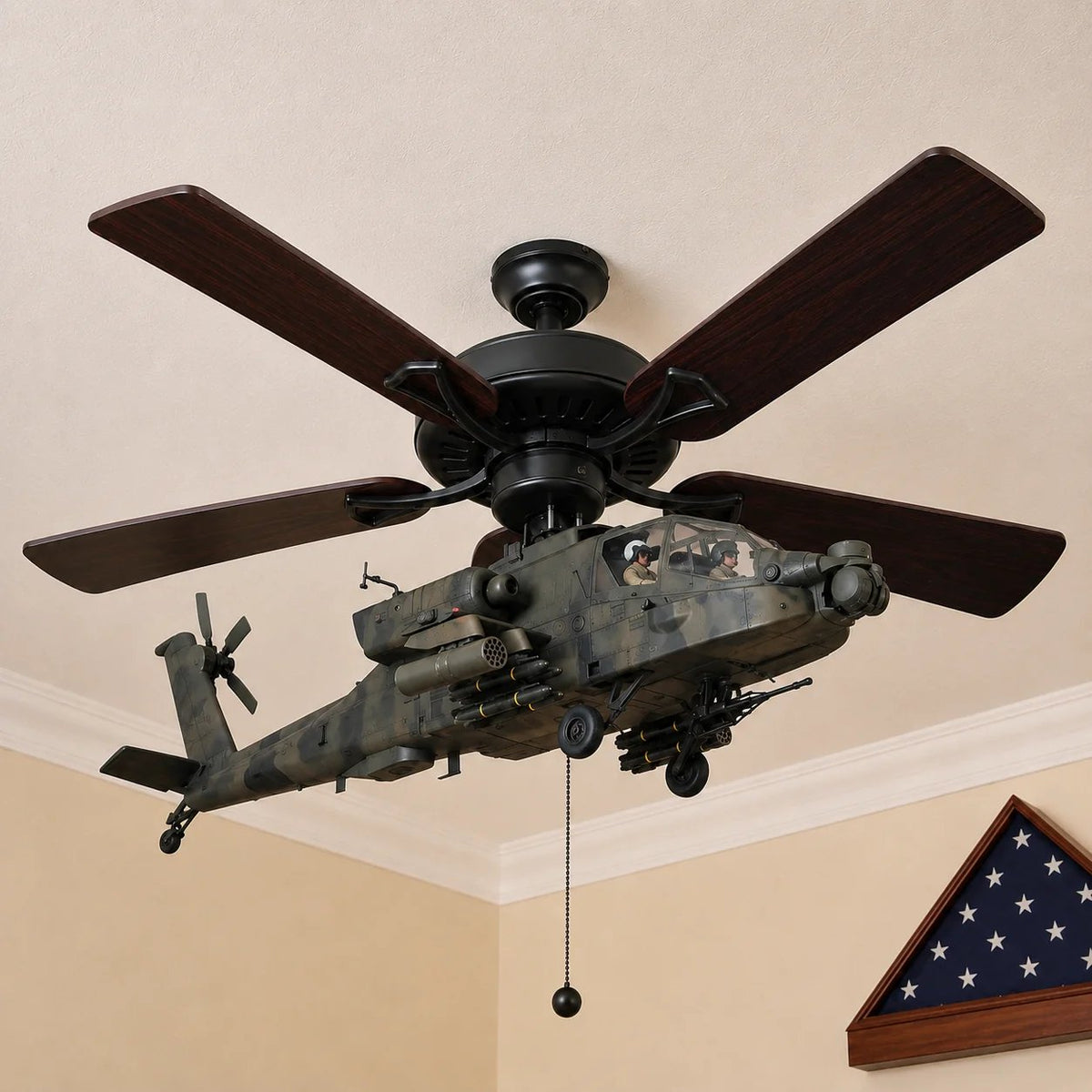 ๐ฅ LAST DAY 50% OFF-๐ Helicopter Ceiling Fan Decoration โ Flying Aviation Display