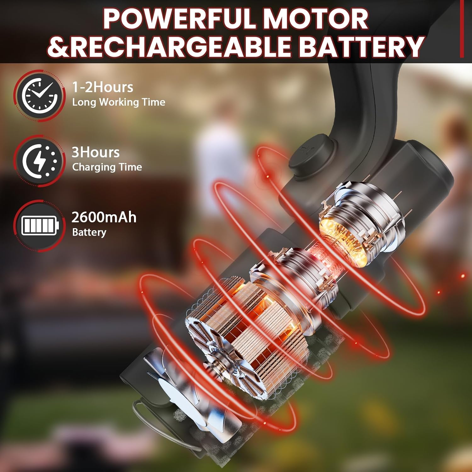 Cordless Electric BBQ Grill Cleaner — home decor (view 2)