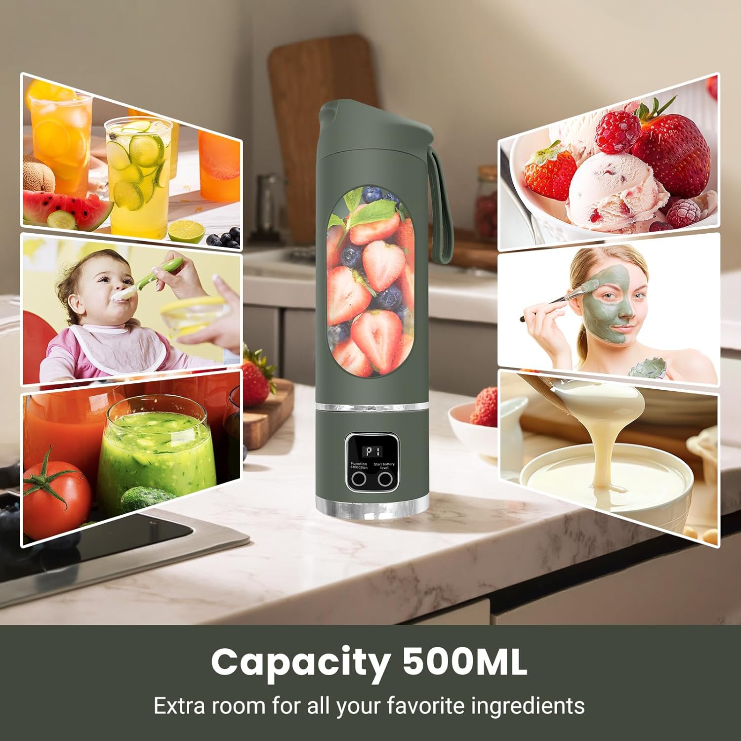 Portable Power Blender – Fresh Smoothies Anywhere — home decor (view 5)