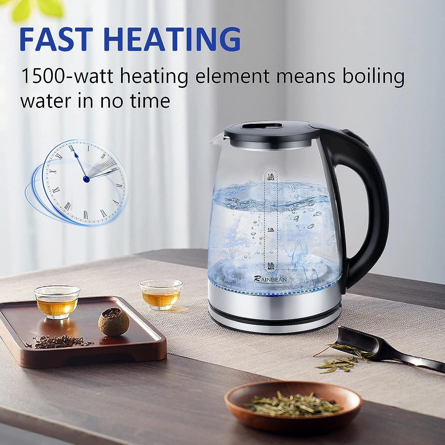 GlowBoil Electric Kettle — home decor (view 2)