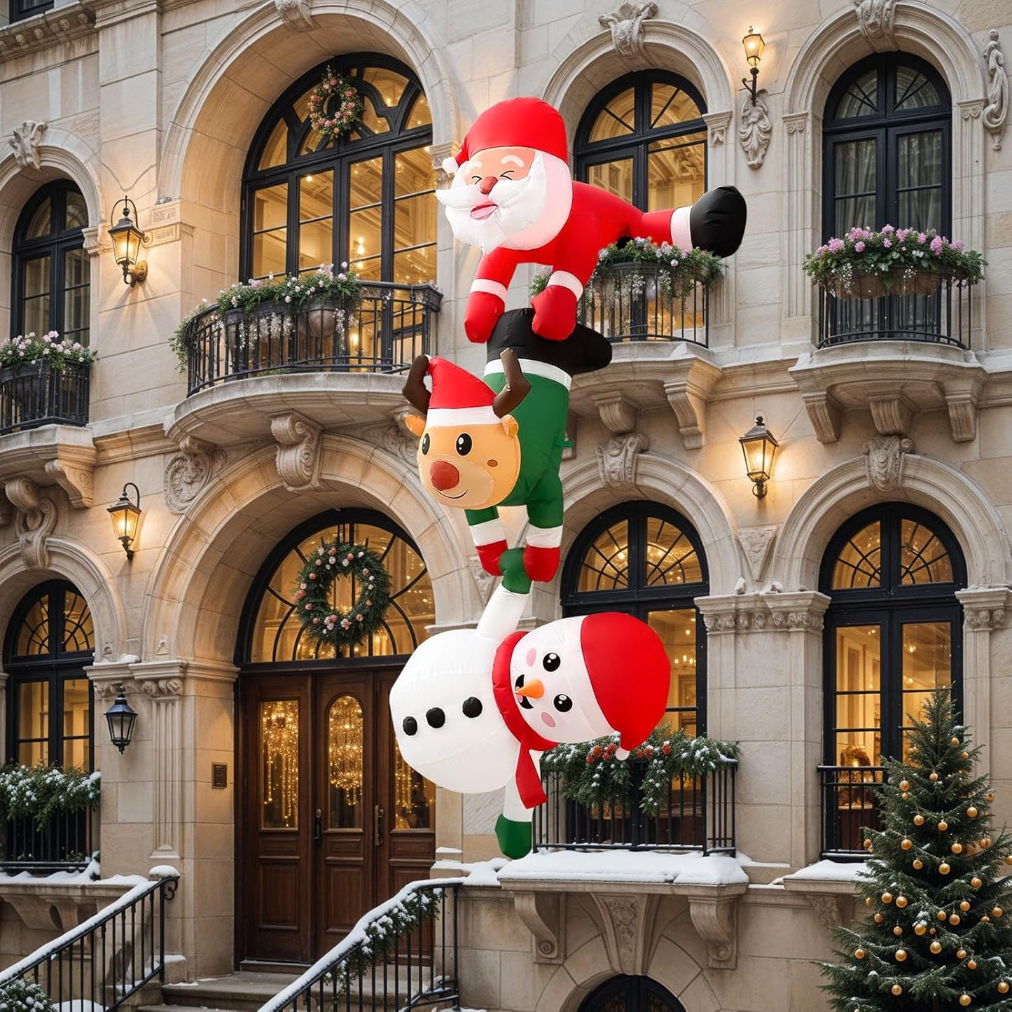 Festive Climbing Santa Fun