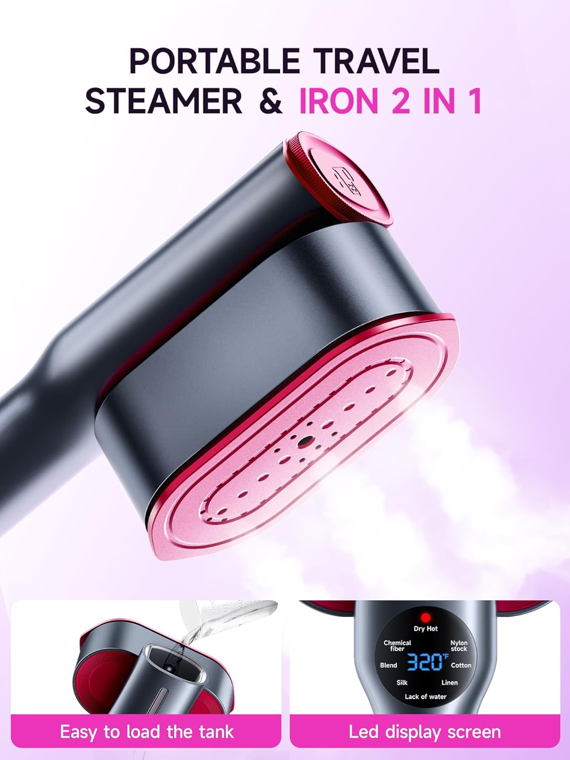 QuickFold Pro Travel Garment Steamer — home decor (view 3)