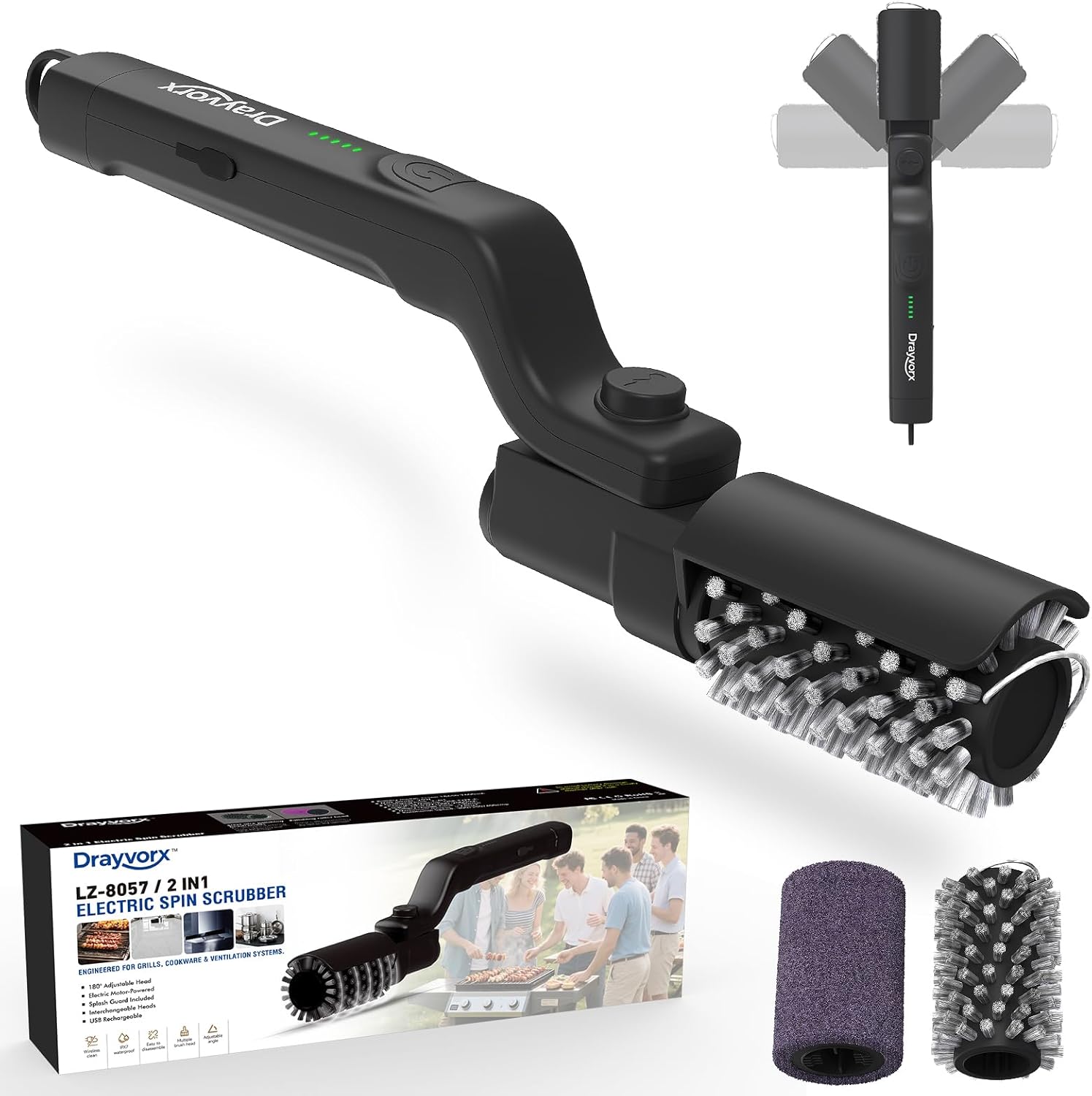 Cordless Electric BBQ Grill Cleaner — home decor