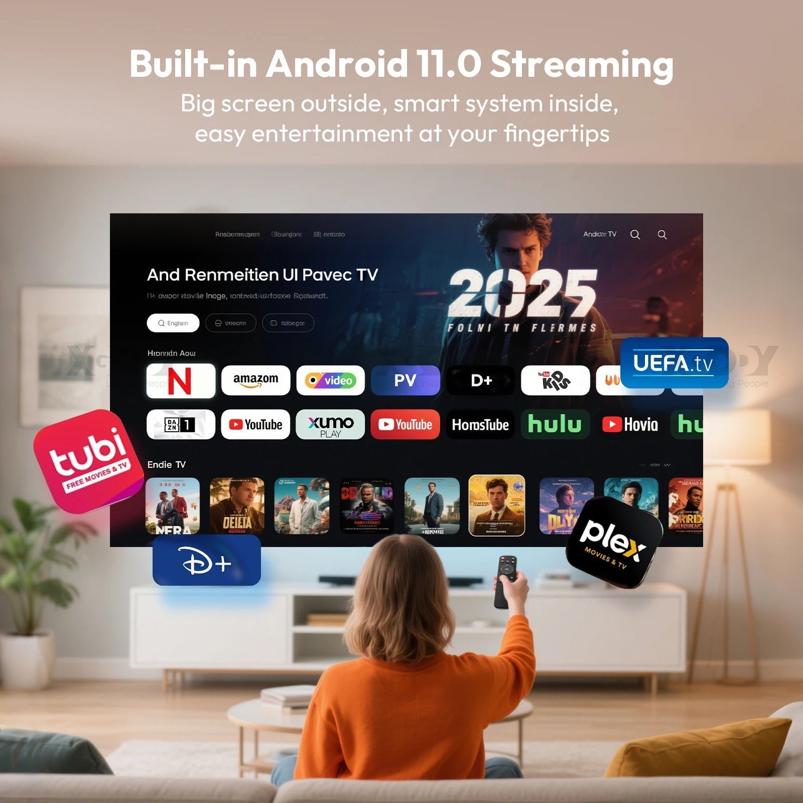 Smart Projector 4k With Wifi And Bluetooth — home decor (view 6)