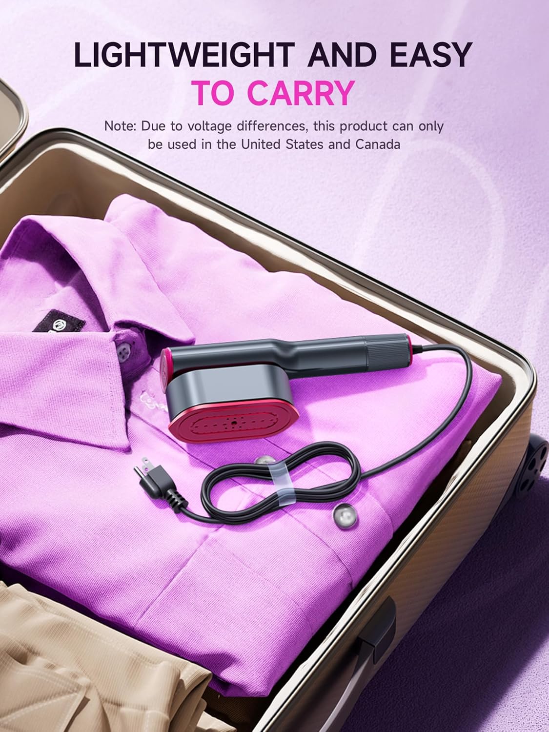 QuickFold Pro Travel Garment Steamer — home decor (view 7)