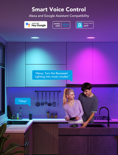 【Business Only】Govee 6-Inch Smart RGBWW Recessed Lights