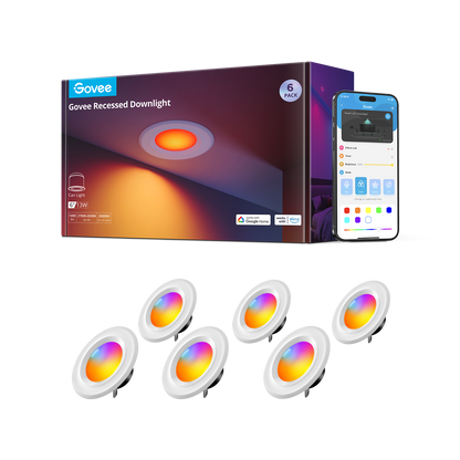 【Business Only】Govee 6-Inch Smart Retrofit Recessed Can Lights