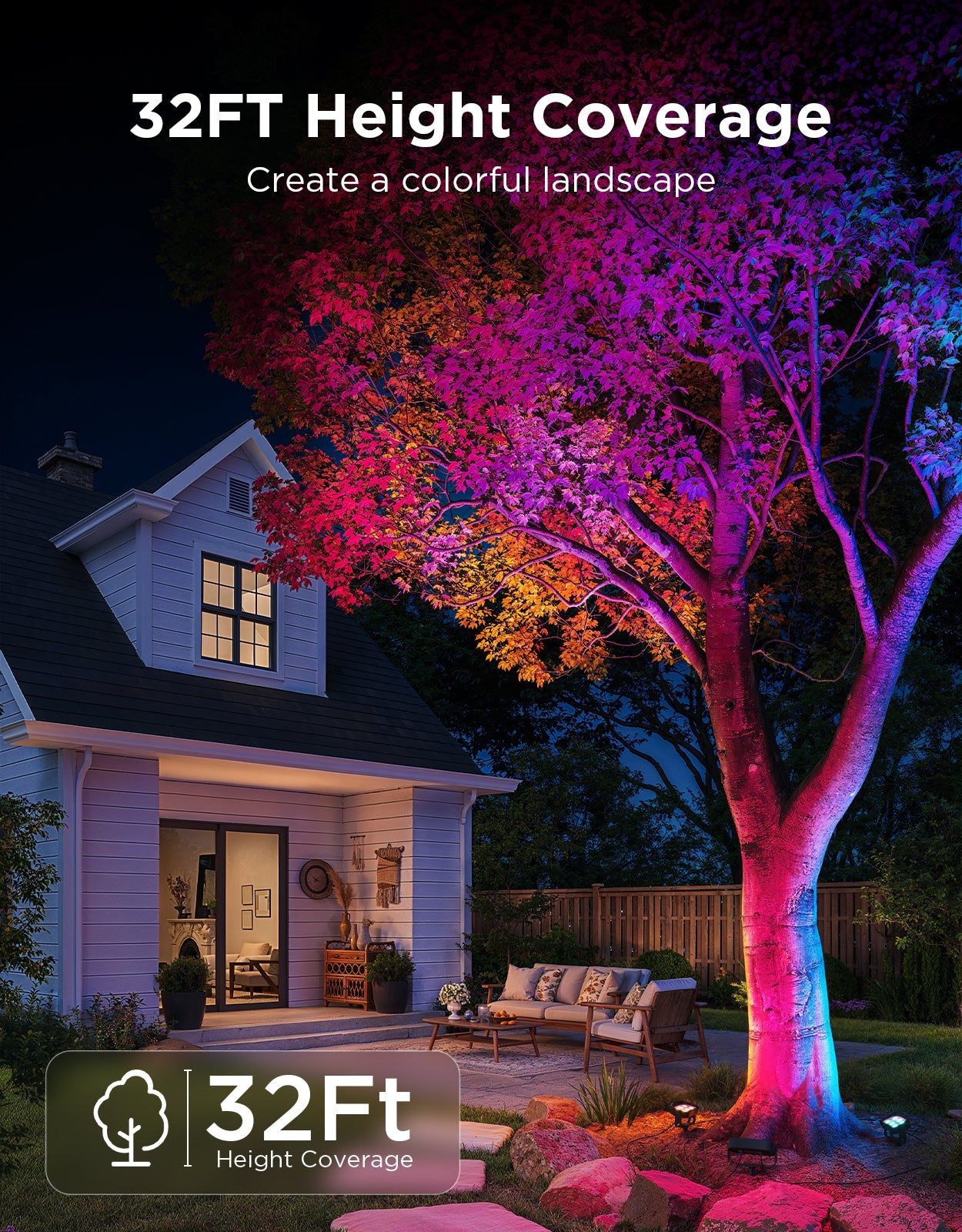 Refurbished Govee Outdoor Tree Lights