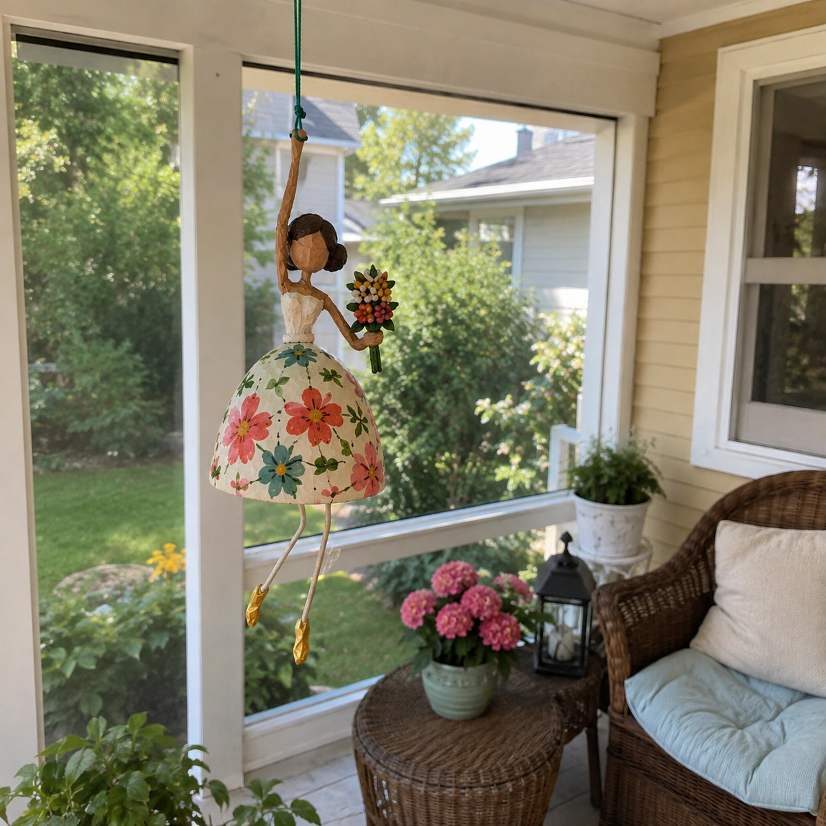 🌸💃🌸Whimsical Dancing Lady Hanging Ornament