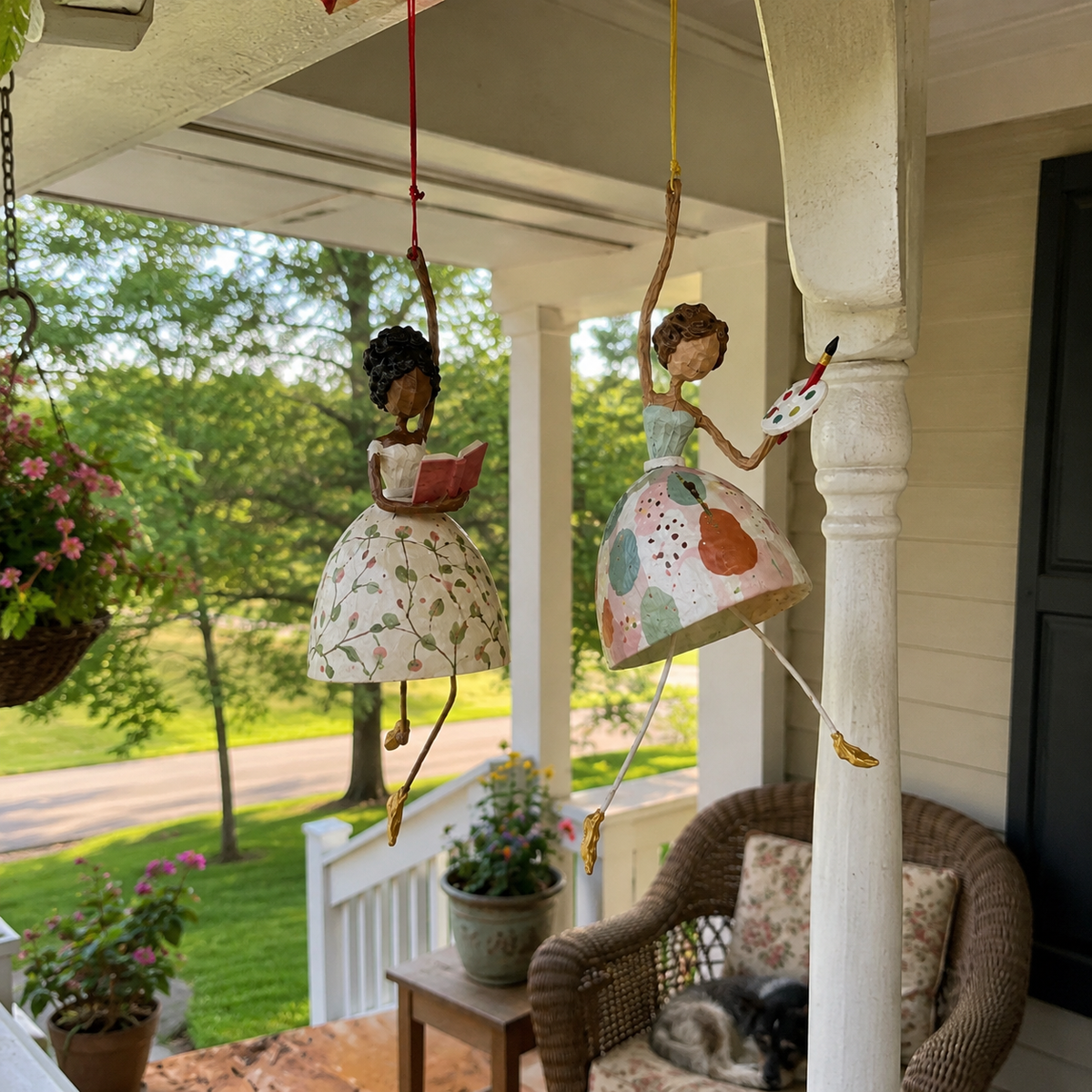 🌸💃🌸Whimsical Dancing Lady Hanging Ornament