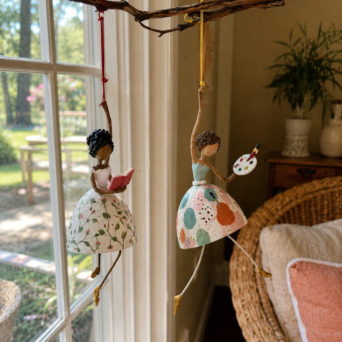🌸💃🌸Whimsical Dancing Lady Hanging Ornament