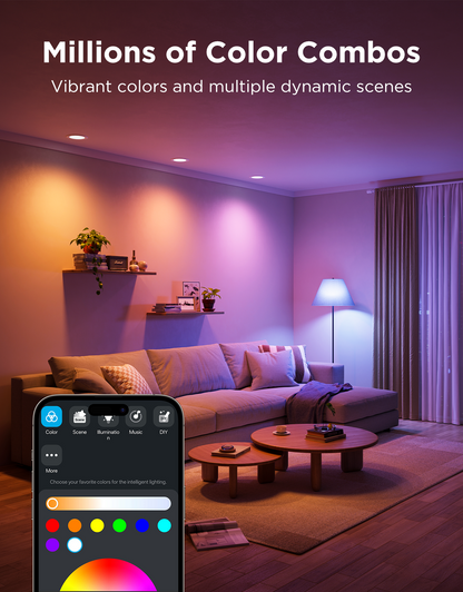 【Business Only】Govee BR30 Smart Colored Light Bulbs E26 850lm