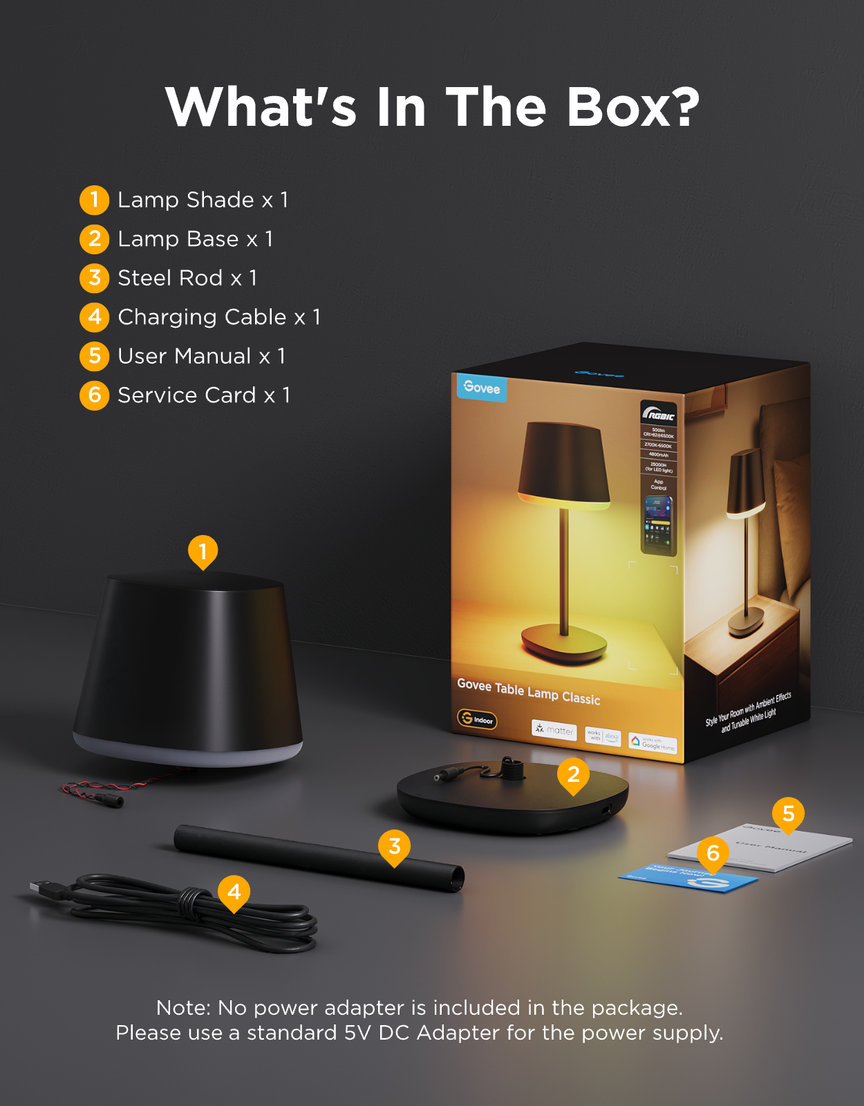 [🎁Prime Day Prize] Govee Table Lamp Classic