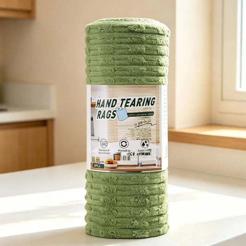 ✨Multipurpose Reusable Tear-Off Cleaning Cloth Roll
