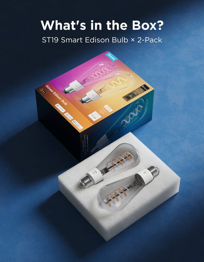 【Business Only】Govee ST19 Smart Edison Light Bulb E26 500lm