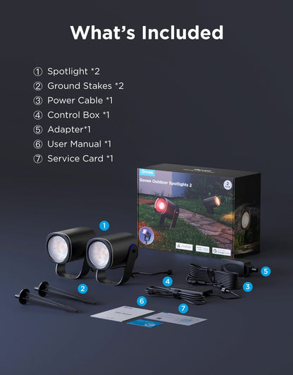【Business Only】Govee Outdoor Spotlights 2