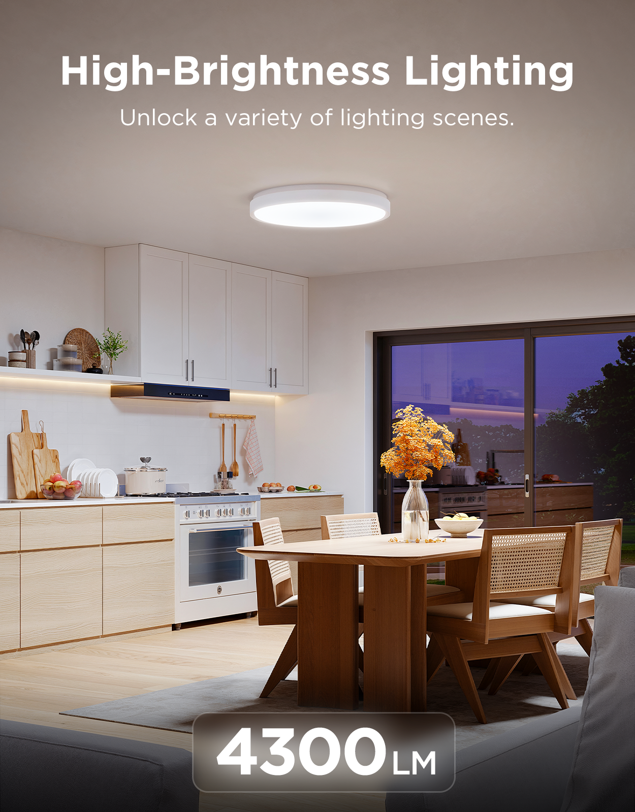 Refurbished Govee 15-Inch RGBICWW Smart Ceiling Light Pro