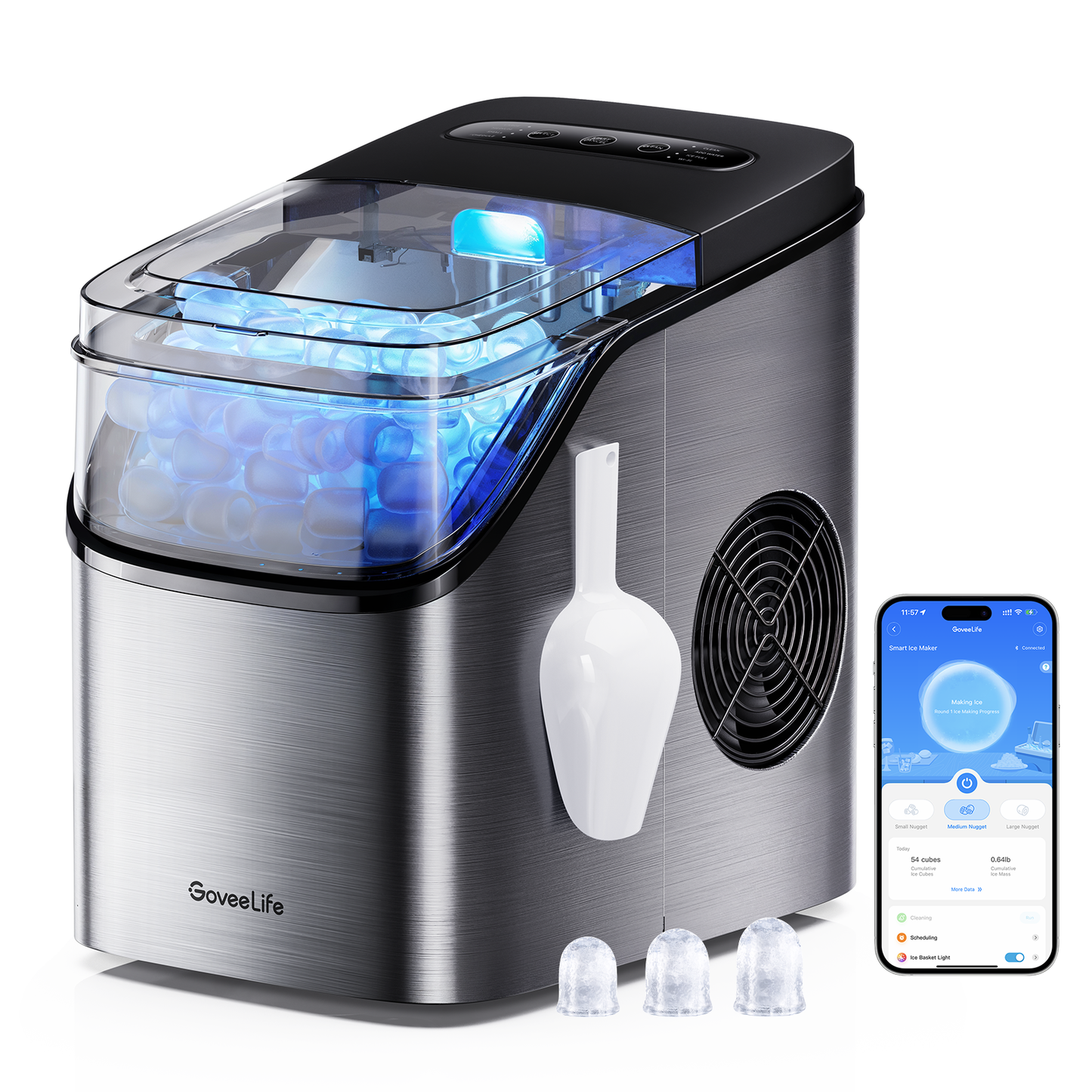 Refurbished GoveeLife Smart Countertop Ice Maker 1s